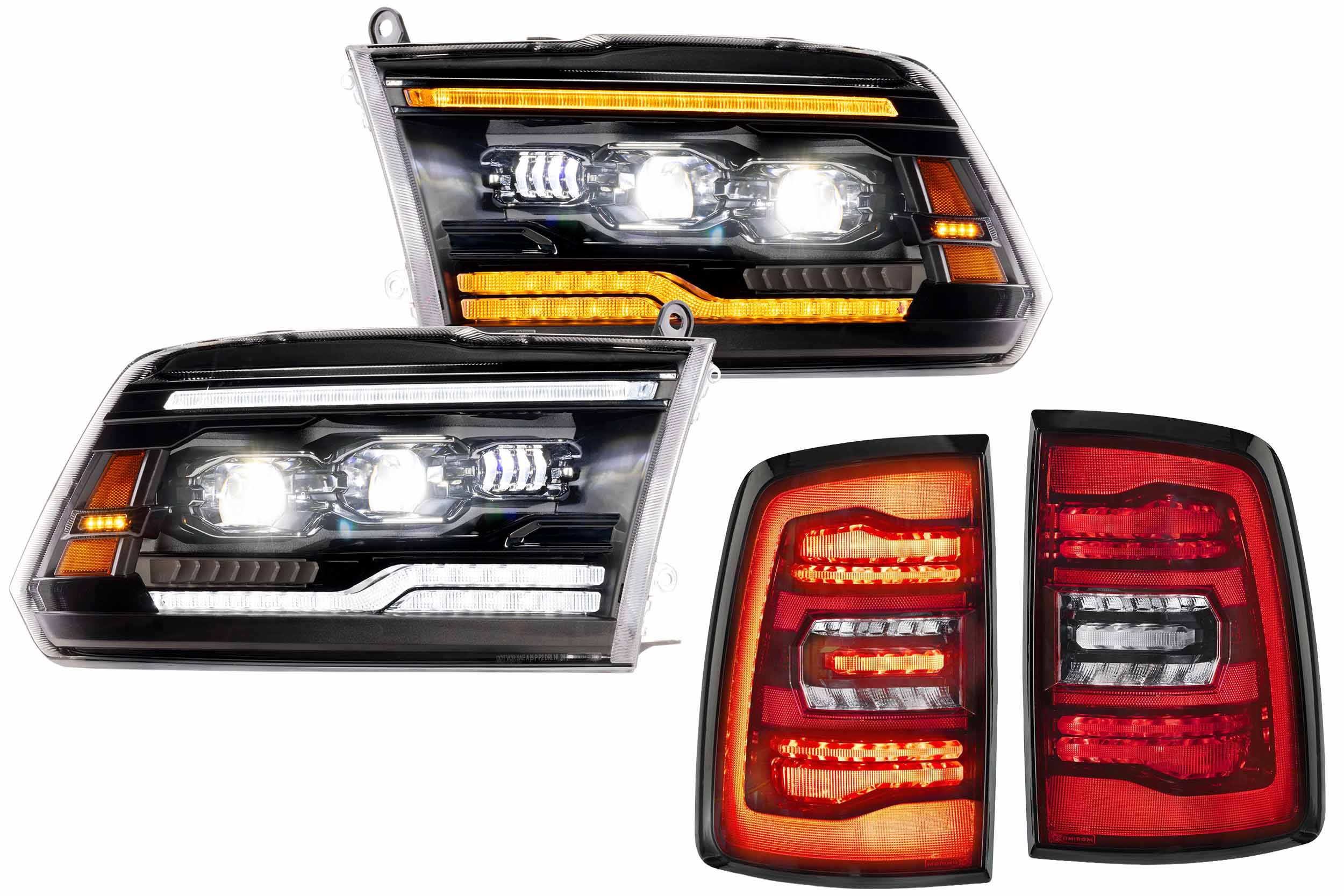 Dodge Ram 1500 (09-14) Headlight & Tail Light Combo